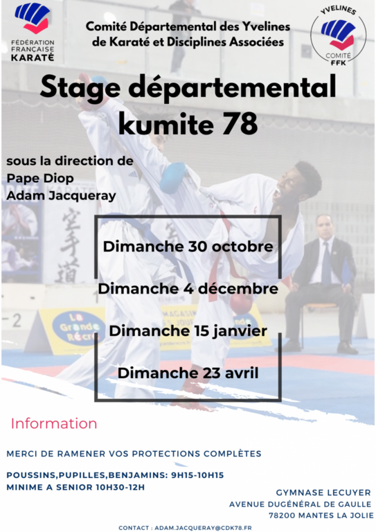 Stage départemental Kumité MCJS